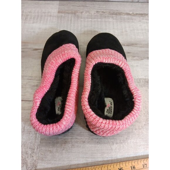 ✅The Breast Cancer Site Women's 10 Clog Slipper Black With Pink Sweater Accent - Picture 10 of 15